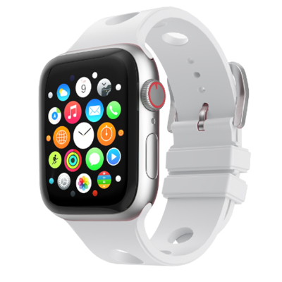 Apple Watch 10 46mm Perforated Design Zore KRD-147 Silicone Band - 7