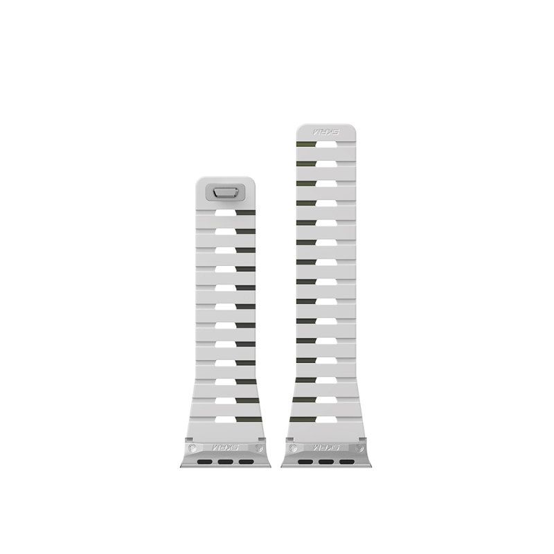 Apple Watch 10 46mm Skinarma Gemini Serisi TPU Magnetik Silikon Kordon - 11