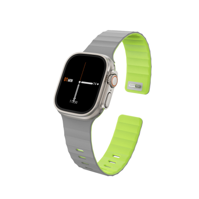 Apple Watch 10 46mm Wiwu Mag Secur Series Silicone Band - 7