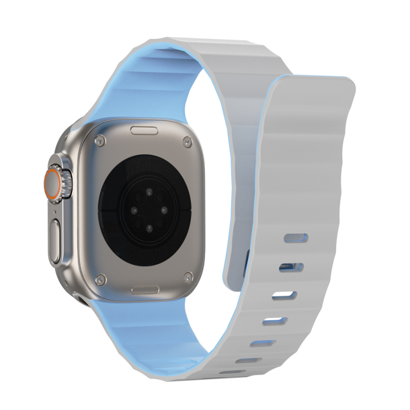 Apple Watch 10 46mm Wiwu Mag Secur Serisi Silikon Kordon - 6