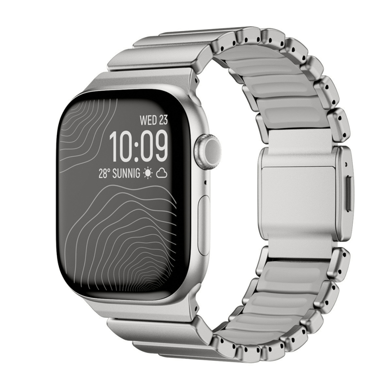 Apple Watch 10 46mm Zore KRD-151 Metal Silikon Kordon - 5