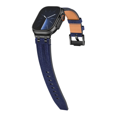 Apple Watch 10 46mm Zore KRD-153 Kot Kumaş Tasarımlı Kordon - 10