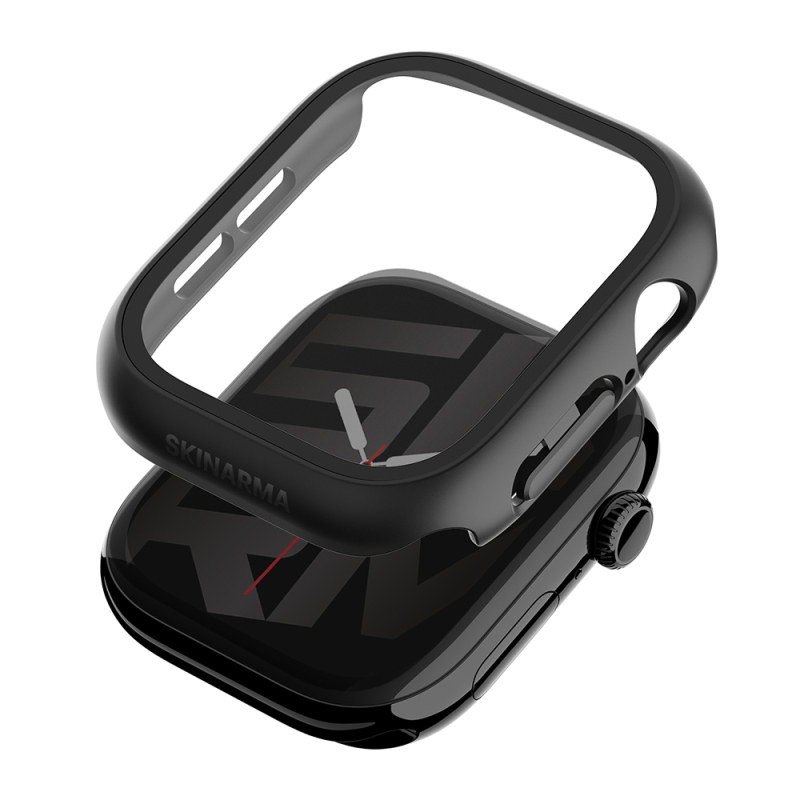 Apple Watch 12 42mm Skinarma Gado Sert Silikon Kasa ve Ekran Koruyucu - 1