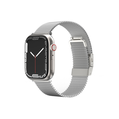 Apple Watch 38mm Amazingthing Titan Metal Hasır Kordon - 3