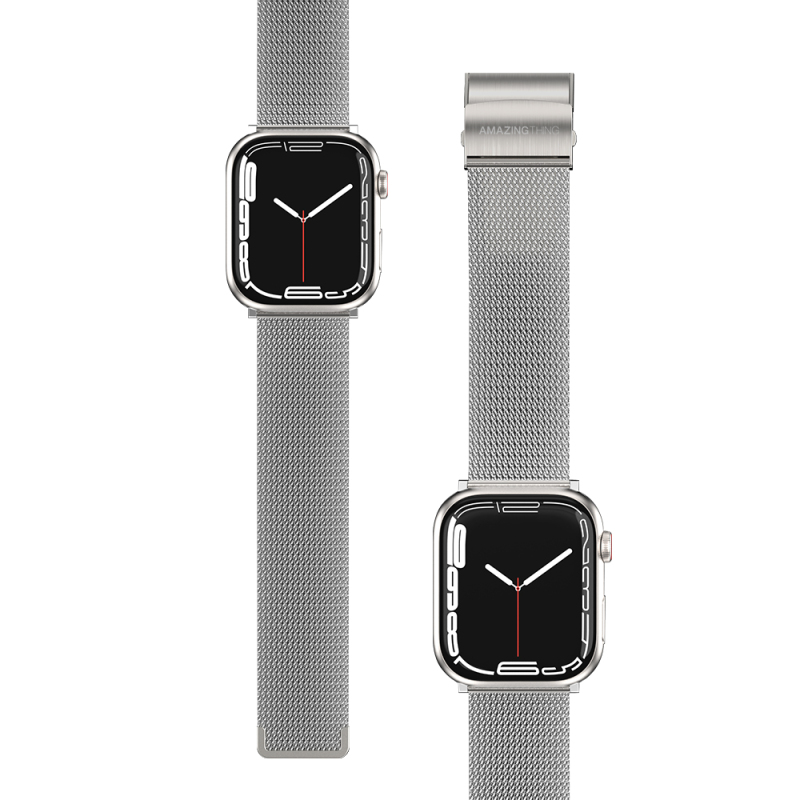 Apple Watch 38mm Amazingthing Titan Metal Mesh Band - 13