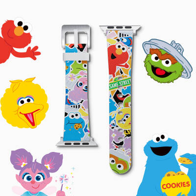 Apple Watch 38mm Casebang Sesame Street Series Leather Watch Band - 3