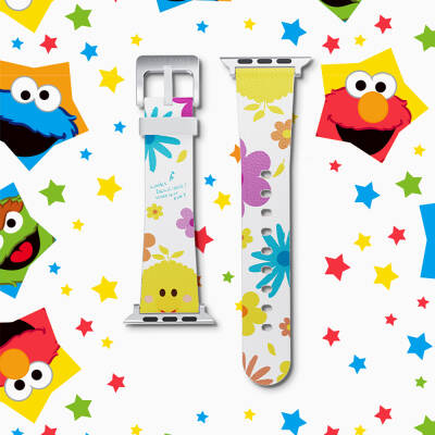 Apple Watch 38mm Casebang Sesame Street Series Leather Watch Band - 4