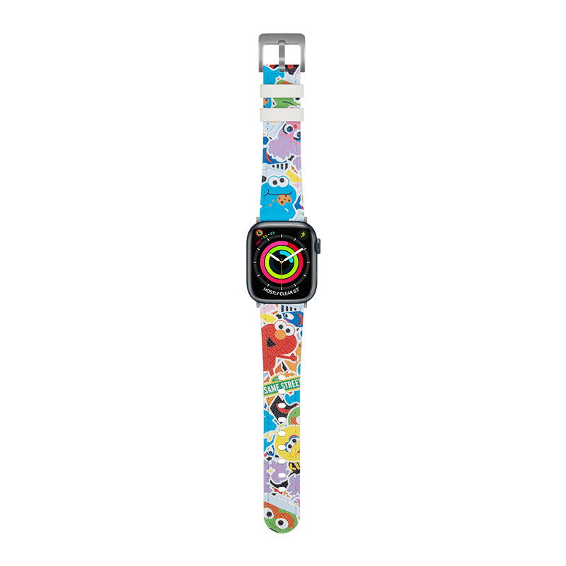 Apple Watch 38mm Casebang Sesame Street Series Leather Watch Band - 7