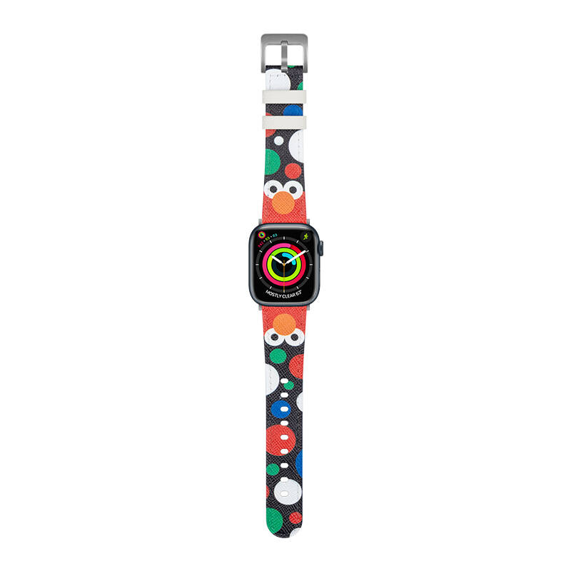 Apple Watch 38mm Casebang Sesame Street Series Leather Watch Band - 6