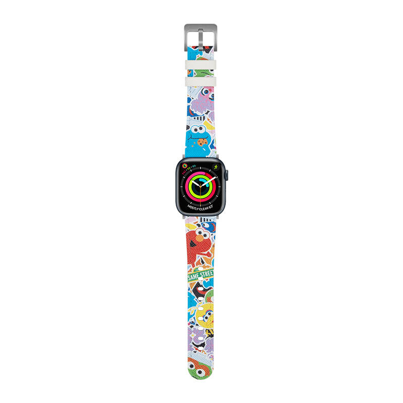 Apple Watch 38mm Casebang Sesame Street Serisi Deri Saat Kordon - 7
