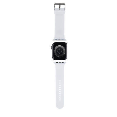 Apple Watch 38mm Karl Lagerfeld Original Licensed Iconic Karl & Choupette Logo Silicone Band - 7