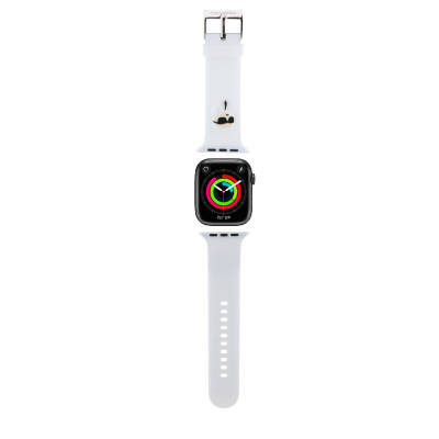 Apple Watch 40mm Karl Lagerfeld Orjinal Lisanslı İkonik Karl Head Logolu Silikon Kordon - 6