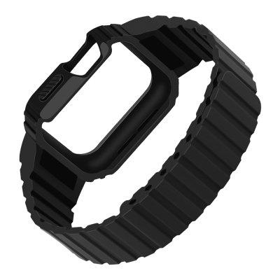 Apple Watch 38mm KRD-142 Airbag Tasarımlı Kasa Koruyuculu Silikon Kordon - 10