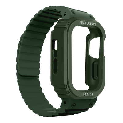 Apple Watch 38mm KRD-142 Airbag Tasarımlı Kasa Koruyuculu Silikon Kordon - 17