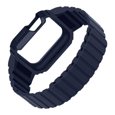 Apple Watch 38mm KRD-142 Airbag Tasarımlı Kasa Koruyuculu Silikon Kordon - 18