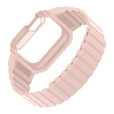 Apple Watch 38mm KRD-142 Airbag Tasarımlı Kasa Koruyuculu Silikon Kordon - 12