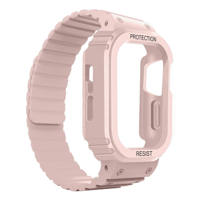 Apple Watch 38mm KRD-142 Airbag Tasarımlı Kasa Koruyuculu Silikon Kordon - 13