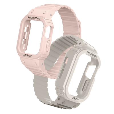 Apple Watch 38mm KRD-142 Airbag Tasarımlı Kasa Koruyuculu Silikon Kordon - 20