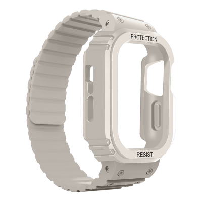 Apple Watch 38mm KRD-142 Airbag Tasarımlı Kasa Koruyuculu Silikon Kordon - 16