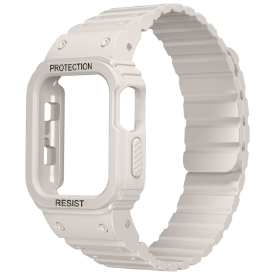 Apple Watch 38mm KRD-142 Airbag Tasarımlı Kasa Koruyuculu Silikon Kordon - 3