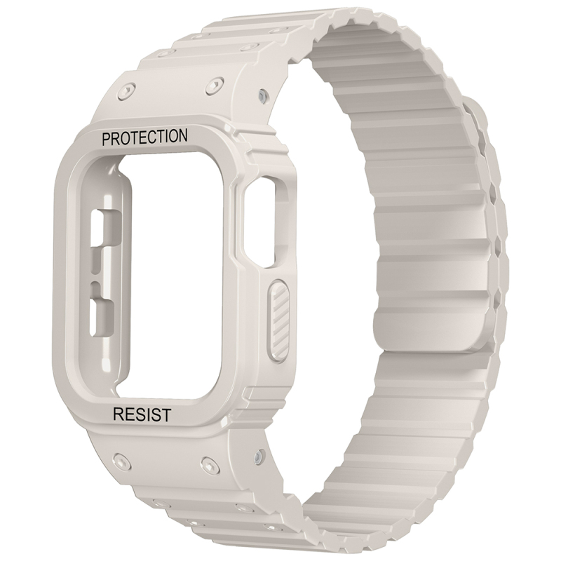 Apple Watch 38mm KRD-142 Airbag Tasarımlı Kasa Koruyuculu Silikon Kordon - 3