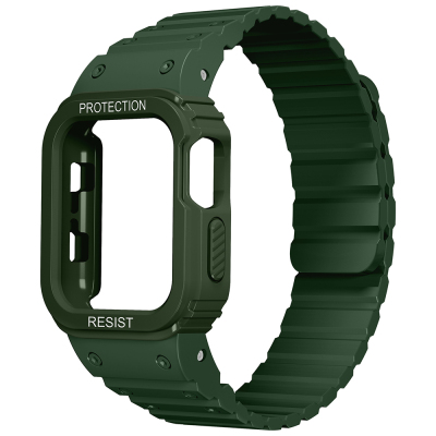 Apple Watch 38mm KRD-142 Airbag Tasarımlı Kasa Koruyuculu Silikon Kordon - 5