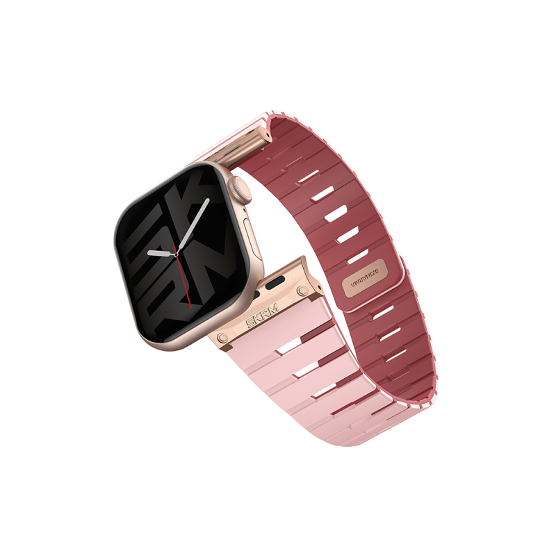 Apple Watch 38mm Skinarma Gemini Serisi TPU Magnetik Silikon Kordon - 4