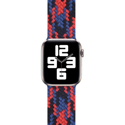 Apple Watch 38mm Wiwu Braided Solo Loop Contrast Color Small Band - 9