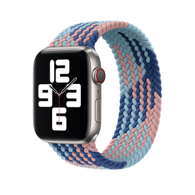 Apple Watch 38mm Wiwu Braided Solo Loop Contrast Color Small Band - 19