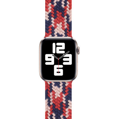 Apple Watch 38mm Wiwu Braided Solo Loop Contrast Color Large Band - 8