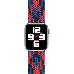 Apple Watch 38mm Wiwu Braided Solo Loop Contrast Color Large Band - 9