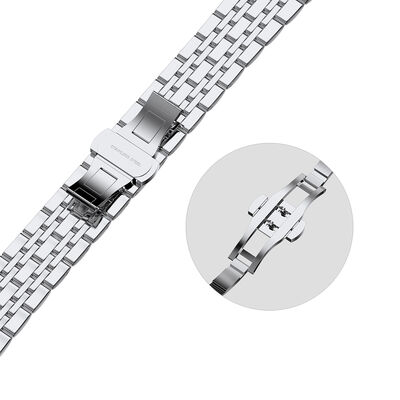 Apple Watch 38mm Wiwu Seven Beads Steel Belt Metal Band - 10
