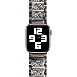 Apple Watch 38mm Wiwu Three Beads Set Auger Metal Band - 13