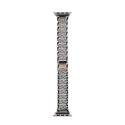 Apple Watch 38mm Wiwu Three Beads Set Auger Metal Band - 19