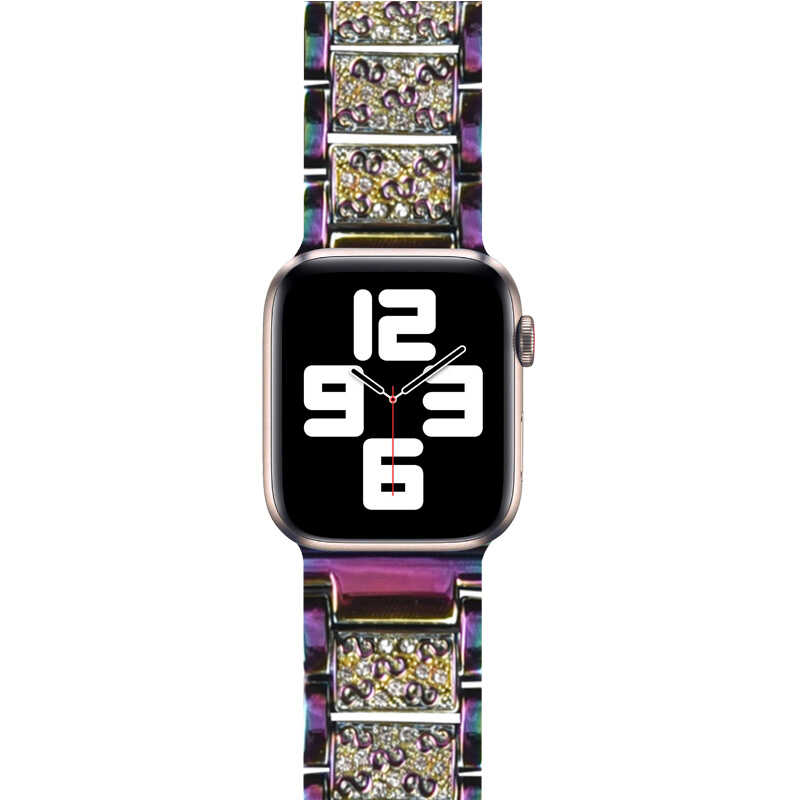 Apple Watch 38mm Wiwu Three Beads Set Auger Metal Kordon - 12