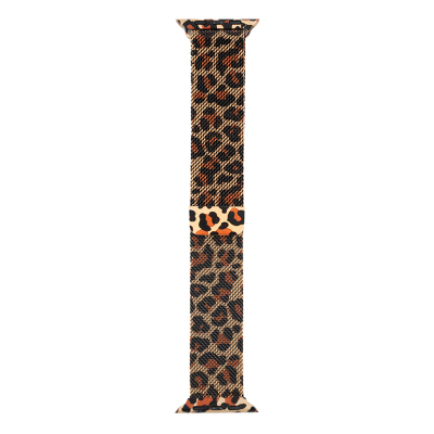 Apple Watch 38mm Zore KRD-01 Leopard Pattern Metal Band - 6