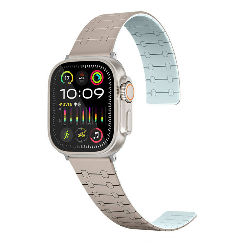 Apple Watch 38mm Zore KRD-111 Çizgili Desenli Silikon Kordon - 7