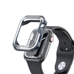 Apple Watch 38mm Zore Watch Gard 08 Sert PC + Silikon Koruyucu - 6