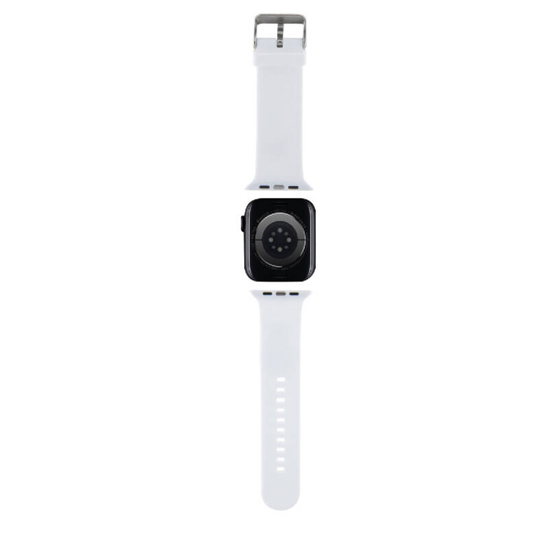 Apple Watch 40mm Karl Lagerfeld Original Licensed Iconic Karl & Choupette Logo Silicone Band - 2