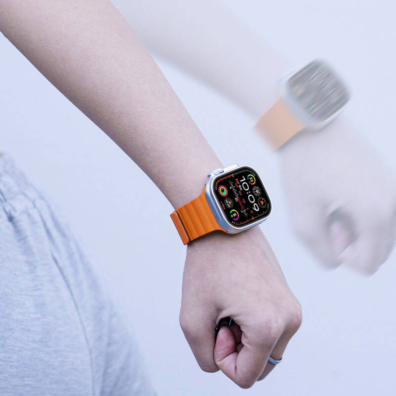 Apple Watch 40mm Kordon Youngkit Classical Magnetik Tak Çıkar Silikon Strap Kayış - 2