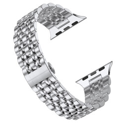 Apple Watch 40mm Wiwu Seven Beads Steel Belt Metal Kordon - 6