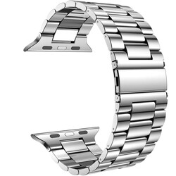 Apple Watch 40mm Wiwu Ultra Thin Steel Belt Three Beads Metal Kordon - 5