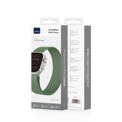 Apple Watch 42mm Kordon Wiwu WB501 CloudFlex Serisi Hasır Örgü Strap Kayış - 13