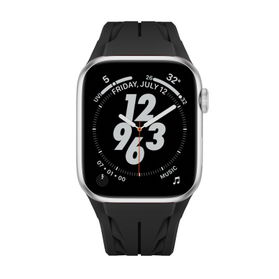 Apple Watch 42mm KRD-127 Metal Tokalı Silikon Kordon - 8