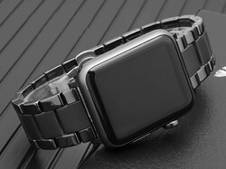 ​​​Apple Watch 42mm Mat Seramik Metal Kordon - 7