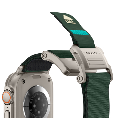 Apple Watch 42mm Mohseven iWatch Mecha Sport Hasır Kordon - 30