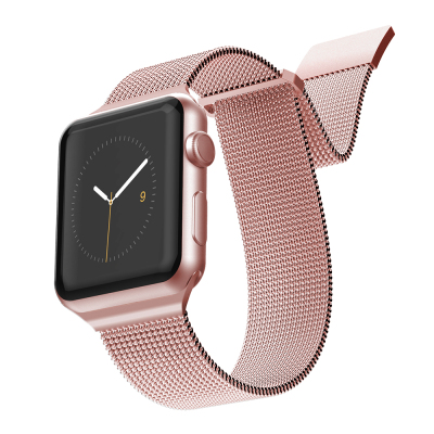 Apple Watch 42mm Raptic Mesh Band Serisi Metal Hasır Kordon - 4