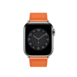 Apple Watch 42mm Wiwu Attleage Watchband Hakiki Deri Kordon - 9