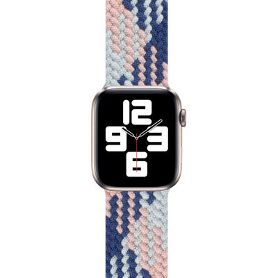 Apple Watch 42mm Wiwu Braided Solo Loop Contrast Color Large Kordon - 13