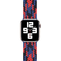 Apple Watch 42mm Wiwu Braided Solo Loop Contrast Color Medium Band - 9